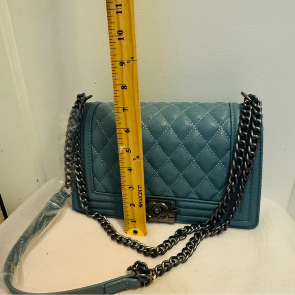 Blue quilted bag - Picture 8 of 11